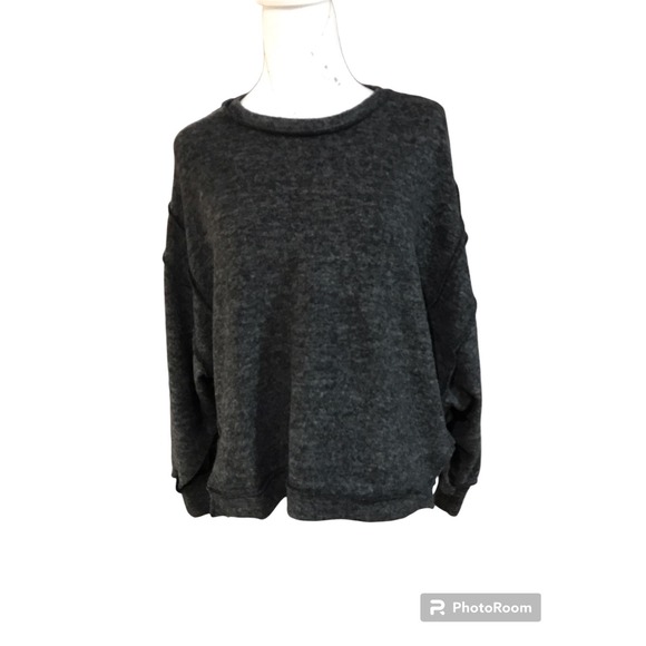 Zenana Large Lightweight Gray Pullover Sweater - Picture 10 of 10